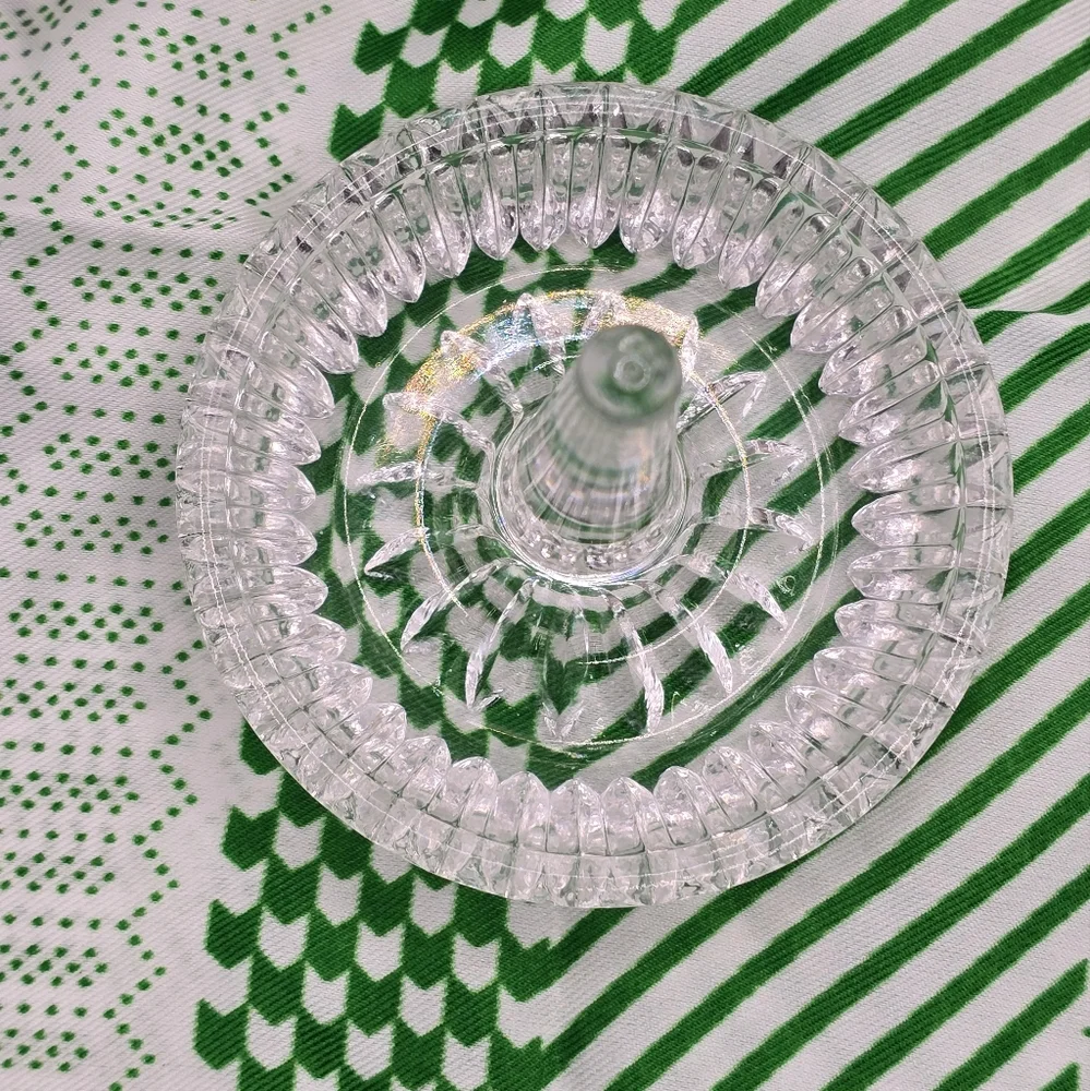 Vintage Clear Crystal Ring Holder Fostoria